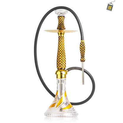 Feather X Hookah - Gold