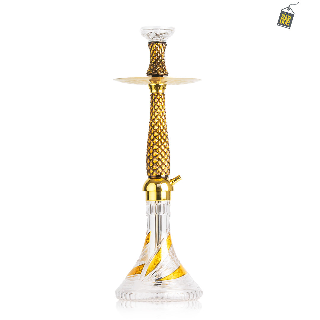 Feather X Hookah - Gold