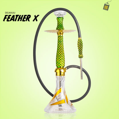 Feather X Hookah - Green