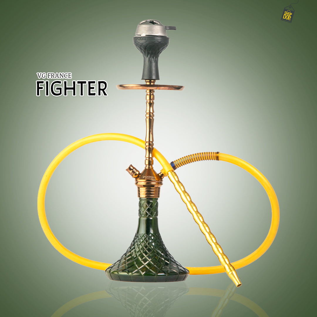 Fighter Hookah L3 - Bronze Stem / Black Base