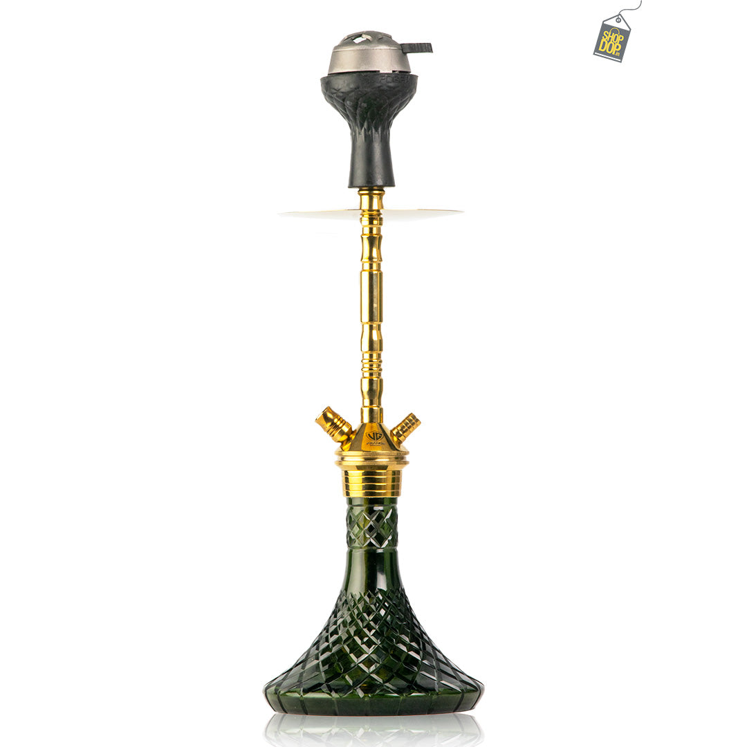 Fighter Hookah R2 - Gold Stem / Black Base