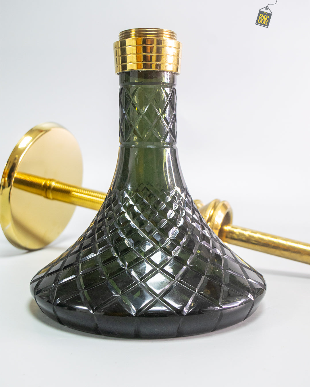 Fighter Hookah - Gold Stem / Black Base (Variants)