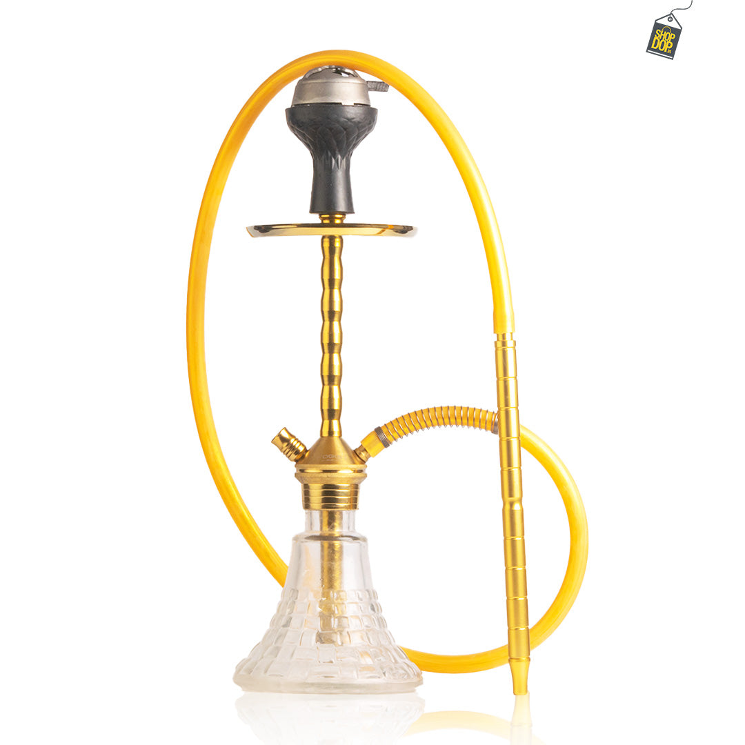 Fighter Ladder 2.0 Hookah - Gold Stem / Transparent Base