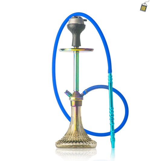 Fighter Stray Hookah - Rainbow Stem / Grey Base