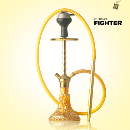 Fighter Ladder 2.0 Hookah - Gold Stem / Gold Base