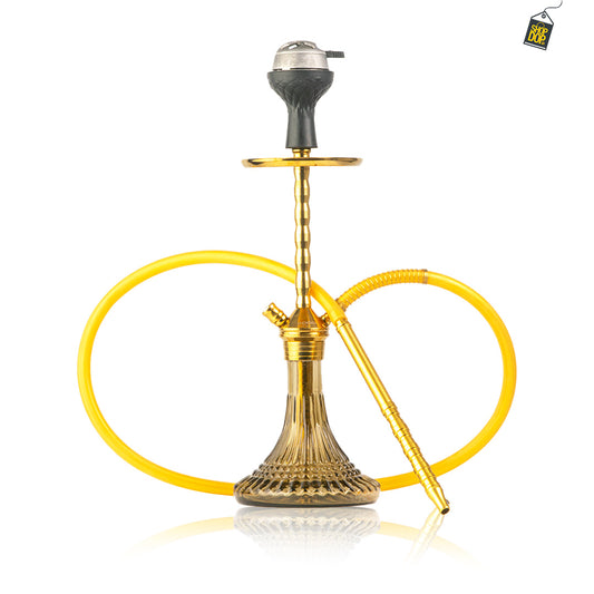 Fighter Ladder 2.0 Hookah - Gold Stem / Grey Base
