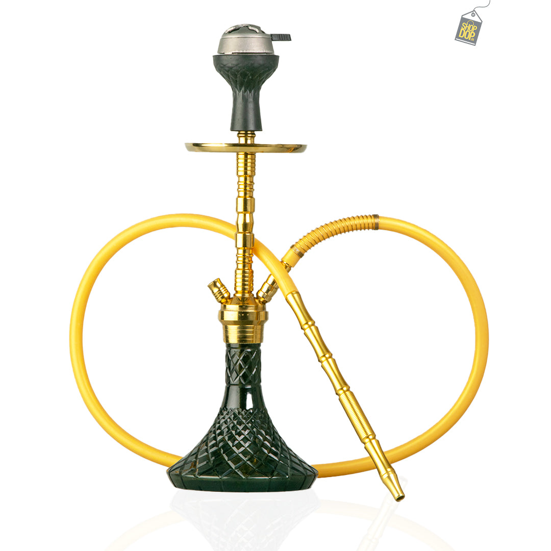 Fighter Hookah - Gold Stem / Black Base (Variants)