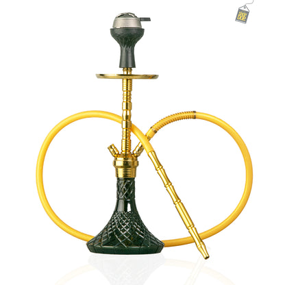 Fighter Hookah - Gold Stem / Black Base (Variants)