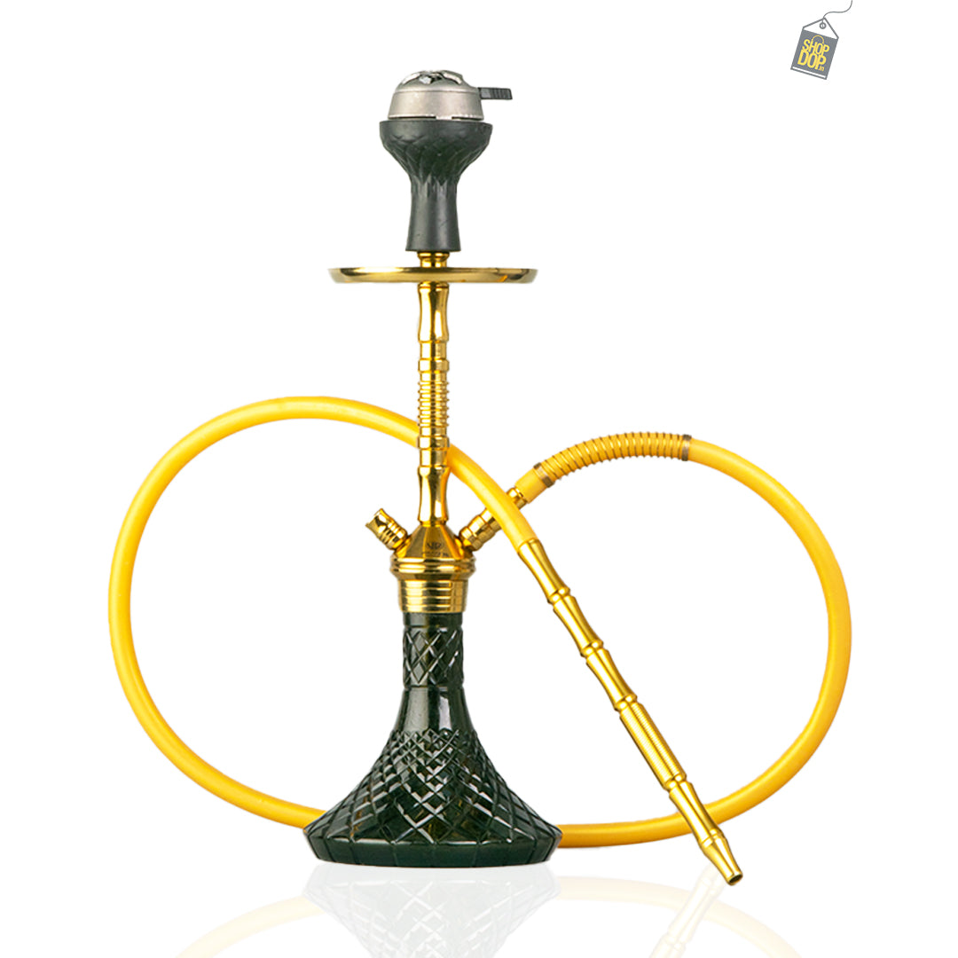 Fighter Hookah - Gold Stem / Black Base (Variants)