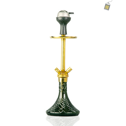 Fighter Hookah - Gold Stem / Black Base (Variants)