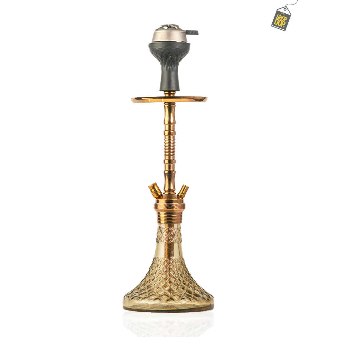 Fighter Hookah - Bronze Stem / Grey Base