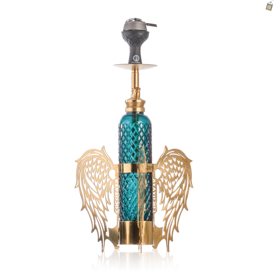 COCOYAYA Fire Fly Hookah - Golden / Green Base