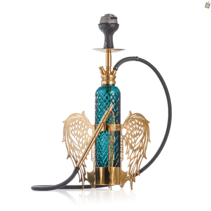 COCOYAYA Fire Fly Hookah - Golden / Green Base