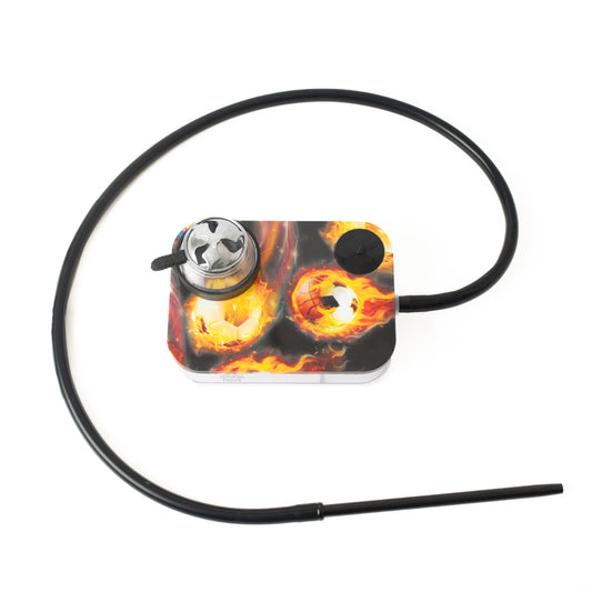 Fire Football Car Hookah with LED Light & Remote - Printed