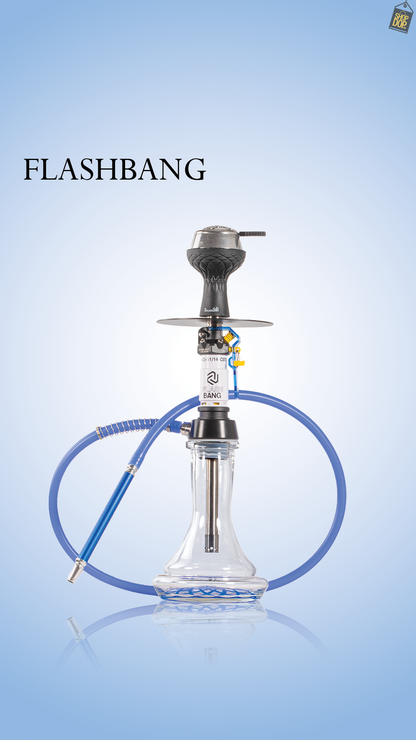 Flashbang Printed Hookah - Blue
