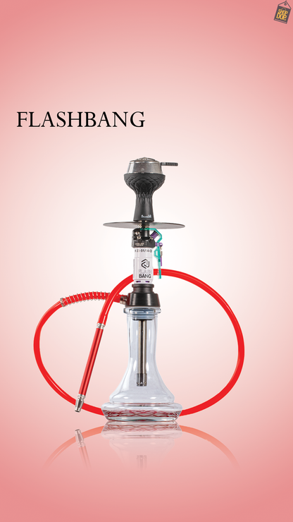 Flashbang Printed Hookah - Red
