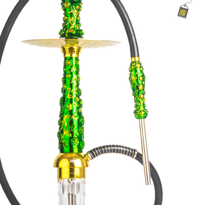 Floral X Hookah - Green