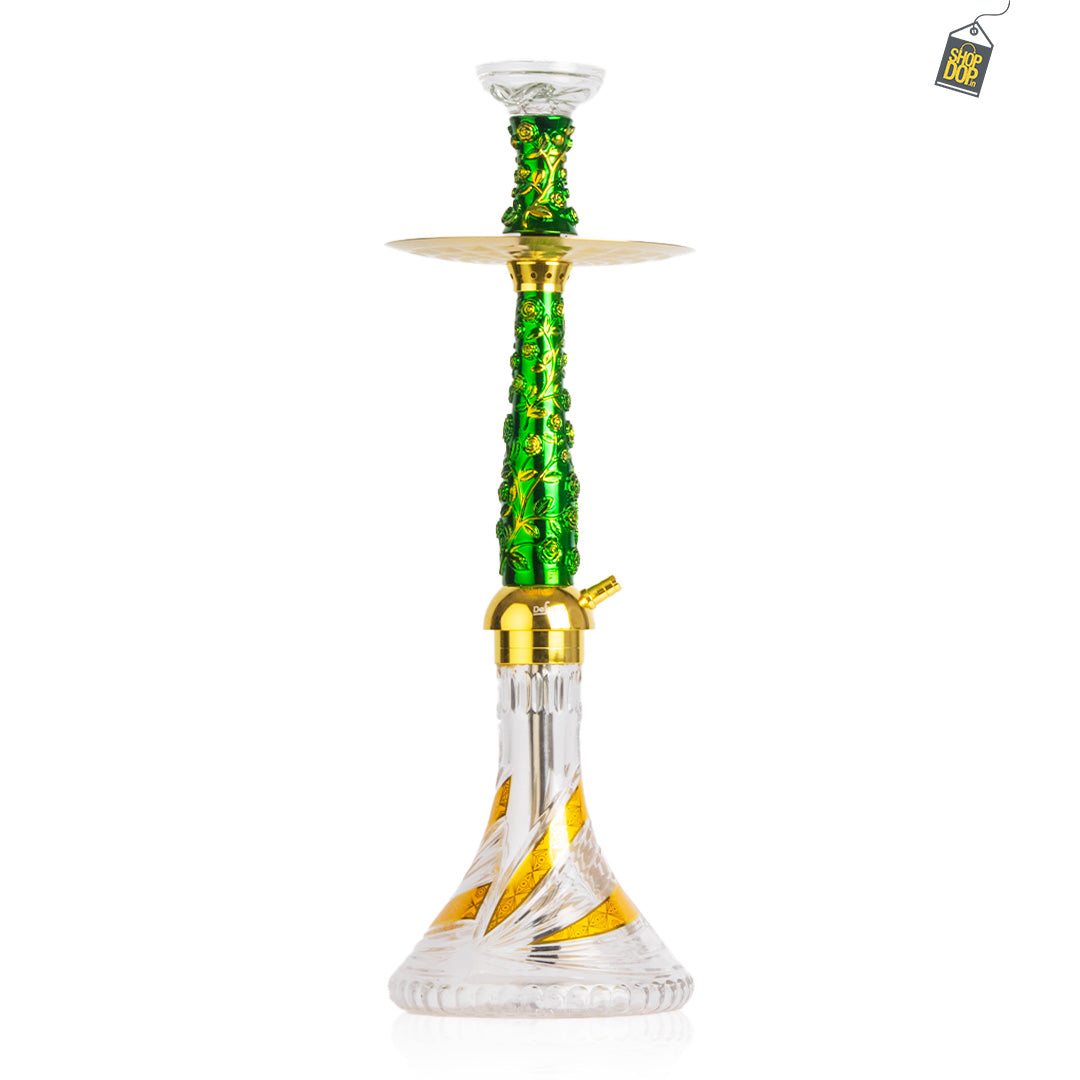 Floral X Hookah - Green