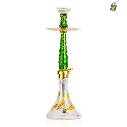 Floral X Hookah - Green