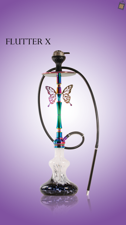 Flutter Hookah with Wings - Rainbow