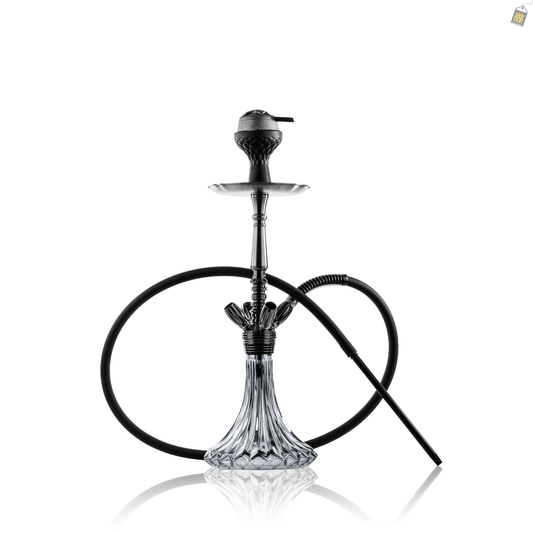 Forister 4 Pipe Hookah - Black