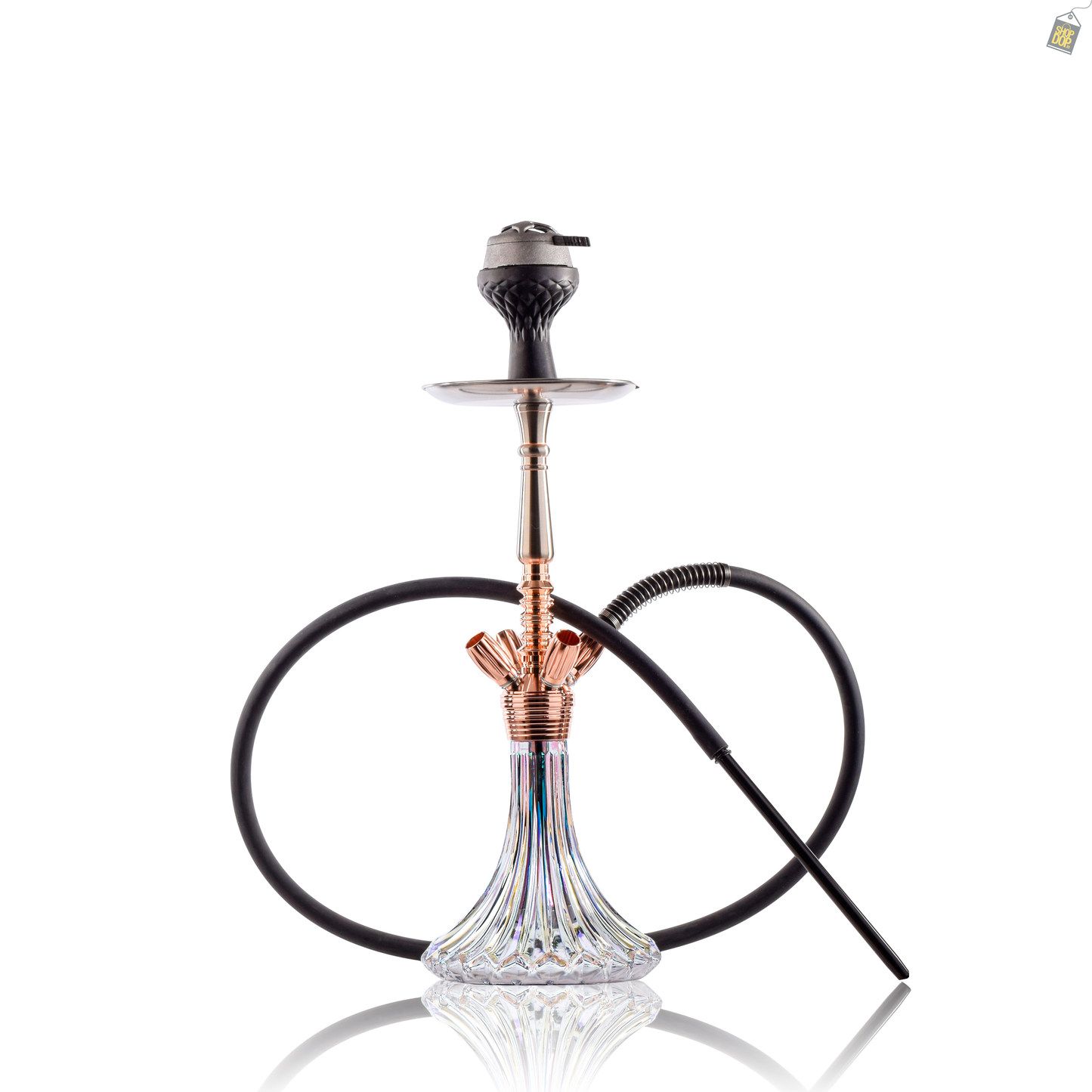 Forister 4 Pipe Hookah - Rose Gold