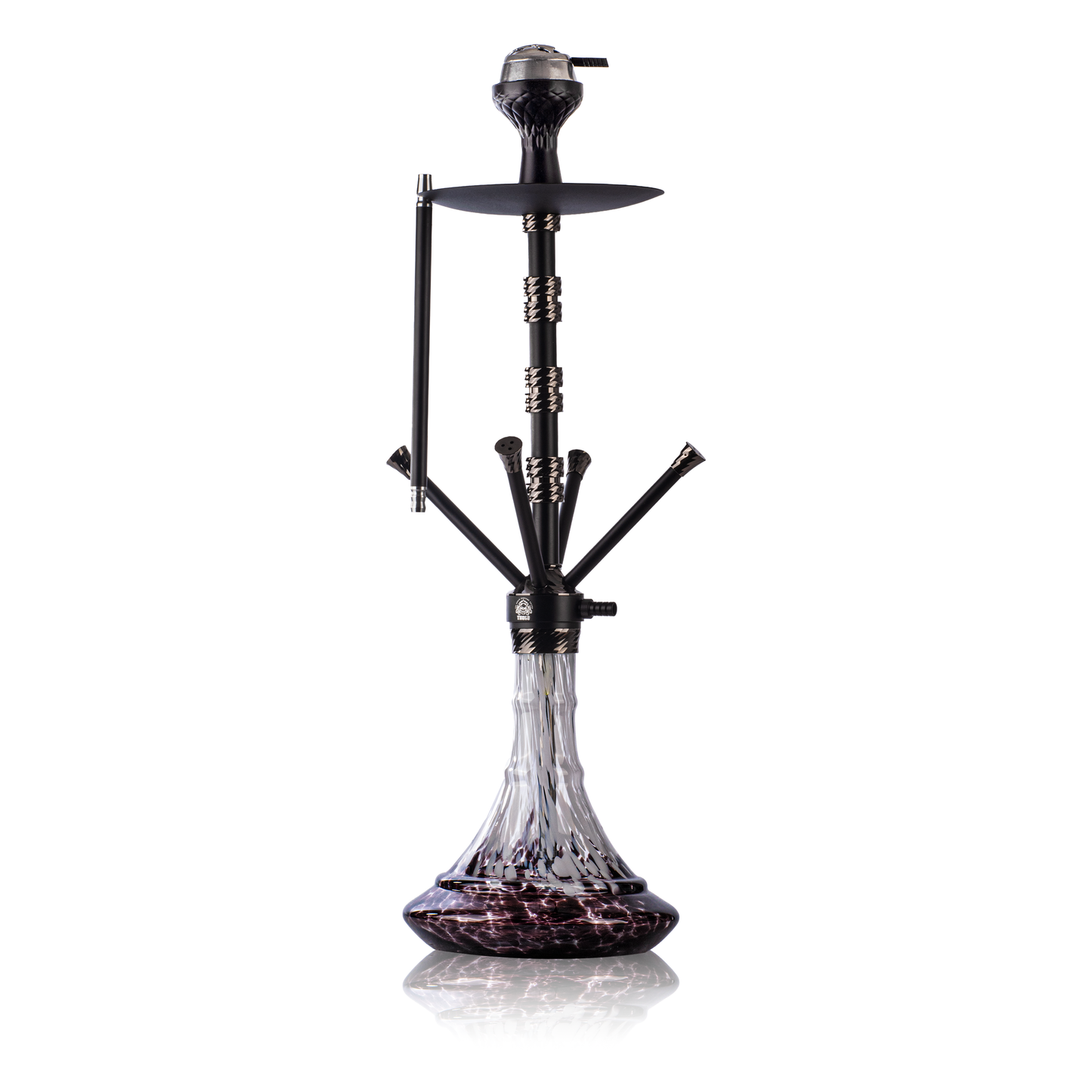 Fourza Hookah with 4 Pressure Nobs - Black