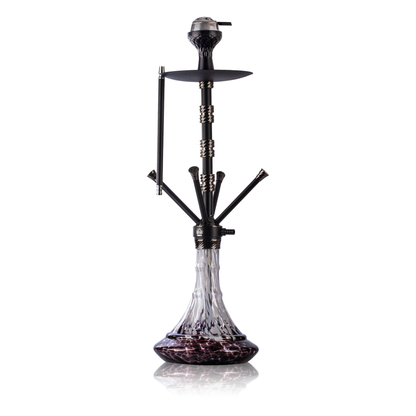 Fourza Hookah with 4 Pressure Nobs - Black