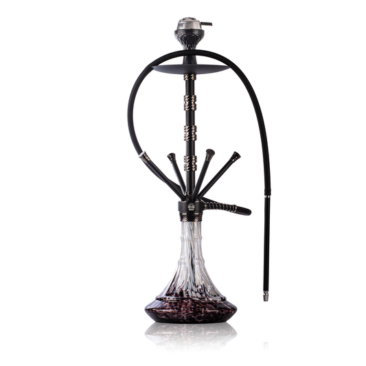 Fourza Hookah with 4 Pressure Nobs - Black