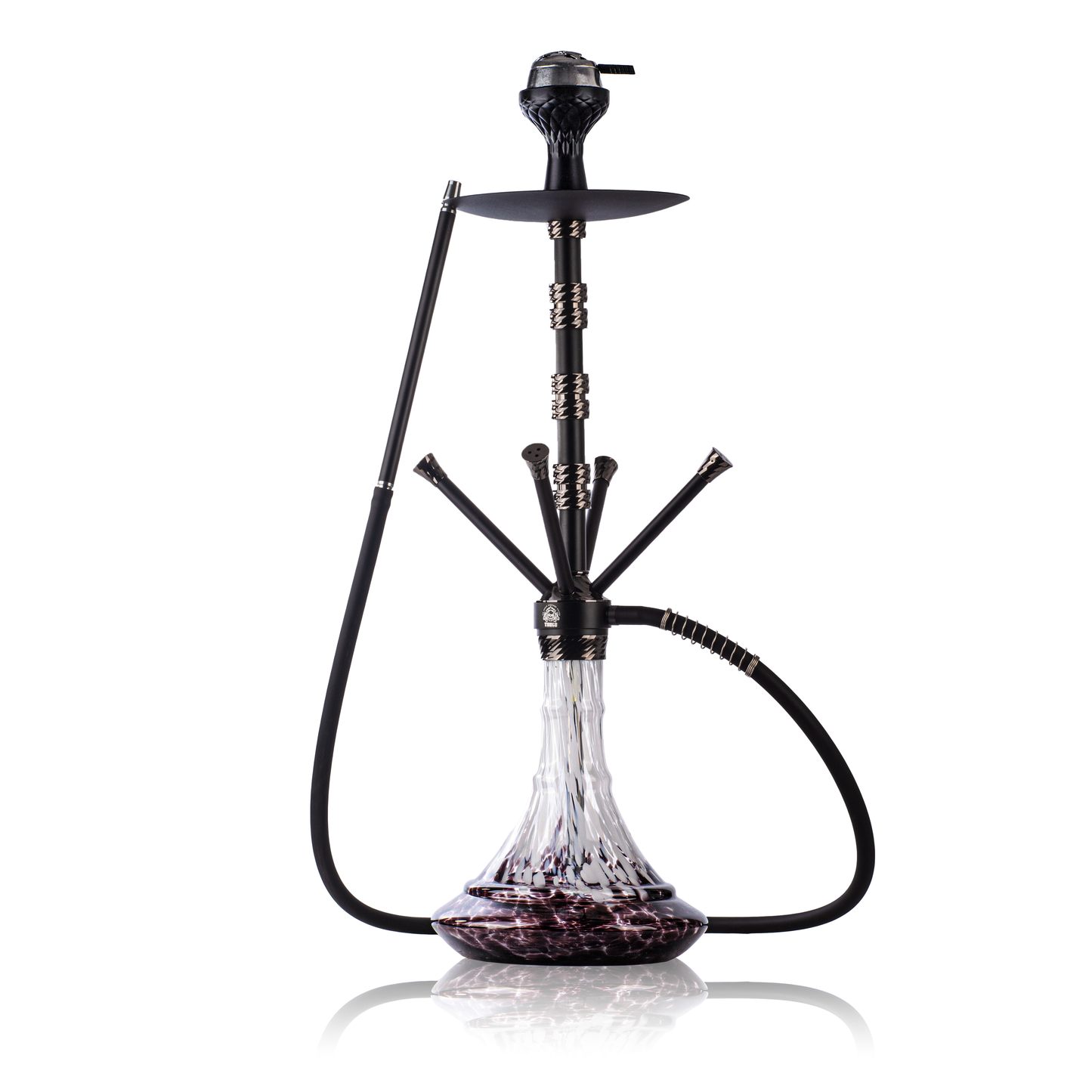 Fourza Hookah with 4 Pressure Nobs - Black