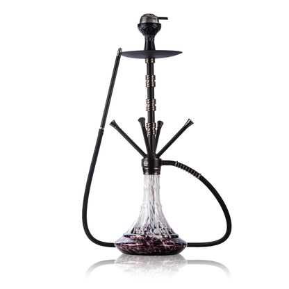 Fourza Hookah with 4 Pressure Nobs - Black