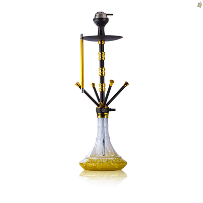 Fourza Hookah with 4 Pressure Nobs - Gold