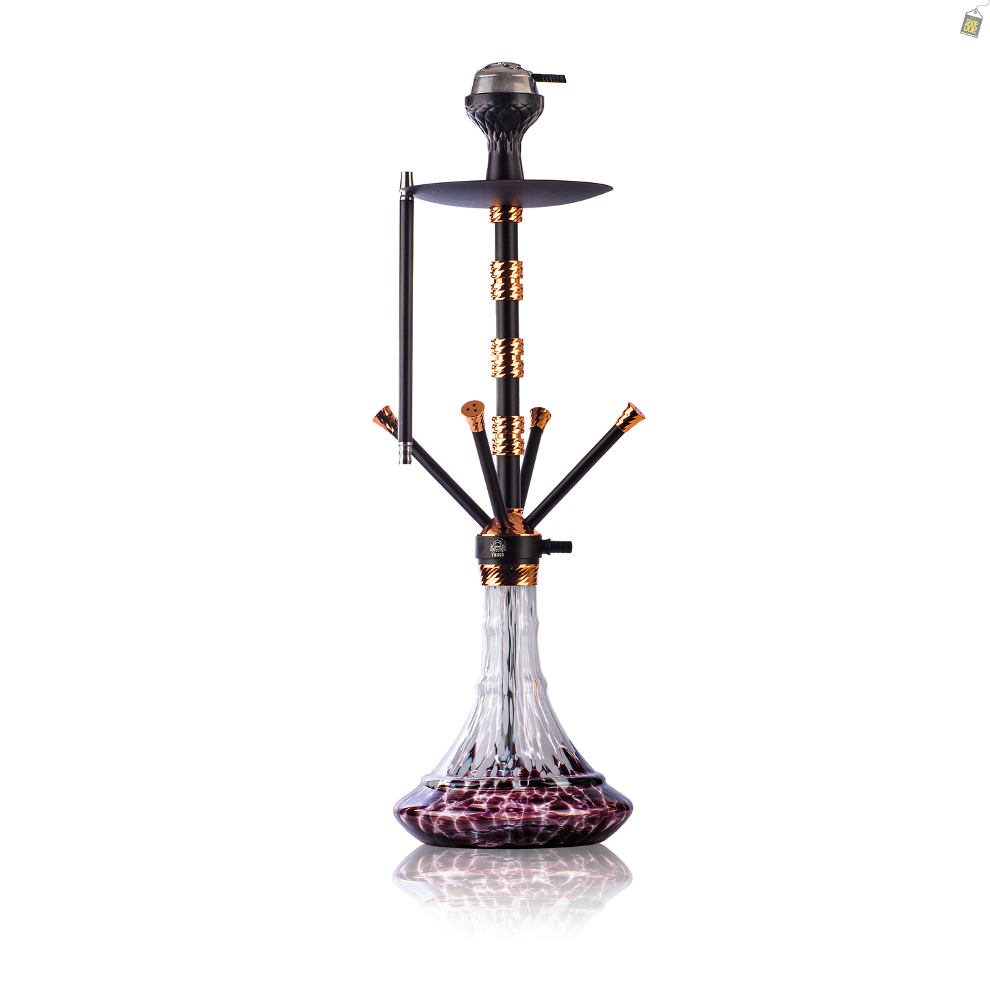 Fourza Hookah with 4 Pressure Nobs - Rose Gold