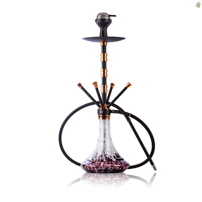 Fourza Hookah with 4 Pressure Nobs - Rose Gold