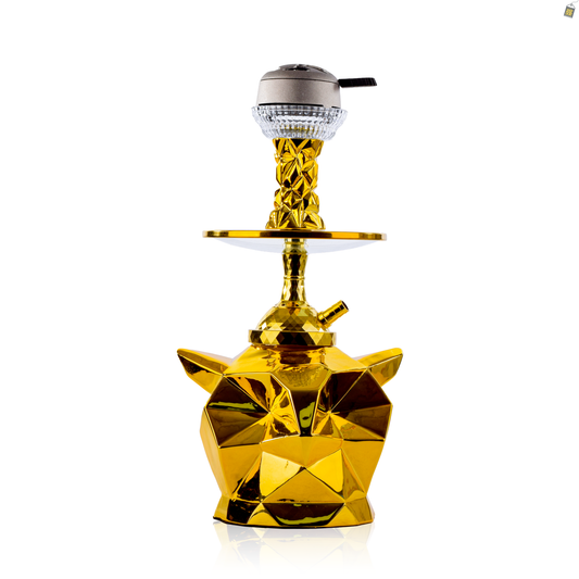 Foxtail Hookah - Gold