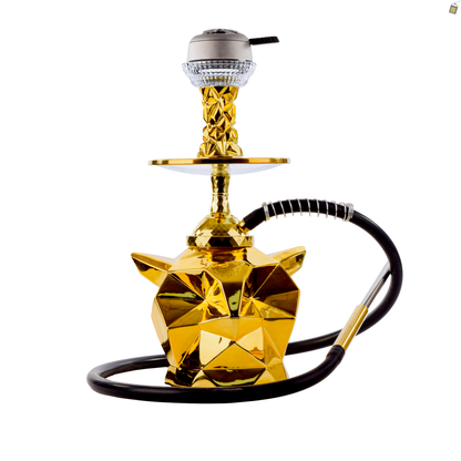 Foxtail Hookah - Gold
