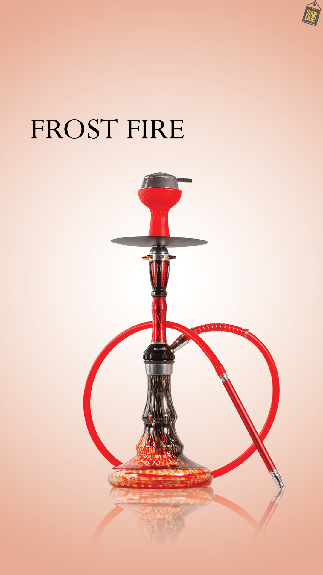 Frost Fire Hookah - Red
