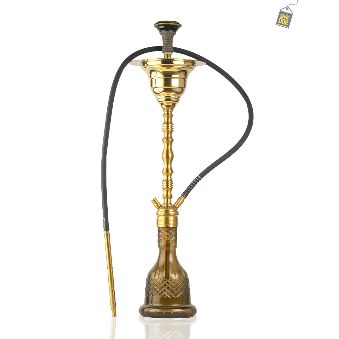 COCOYAYA Gamaliya Persia Hookah - Golden Stem / Black Base