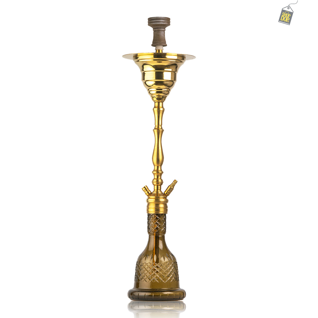 COCOYAYA Gamaliya Hookah - Golden Stem / Grey Base