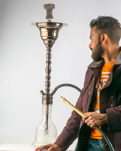 COCOYAYA Gamaliya Hookah - Bronze Stem / Transparent Base