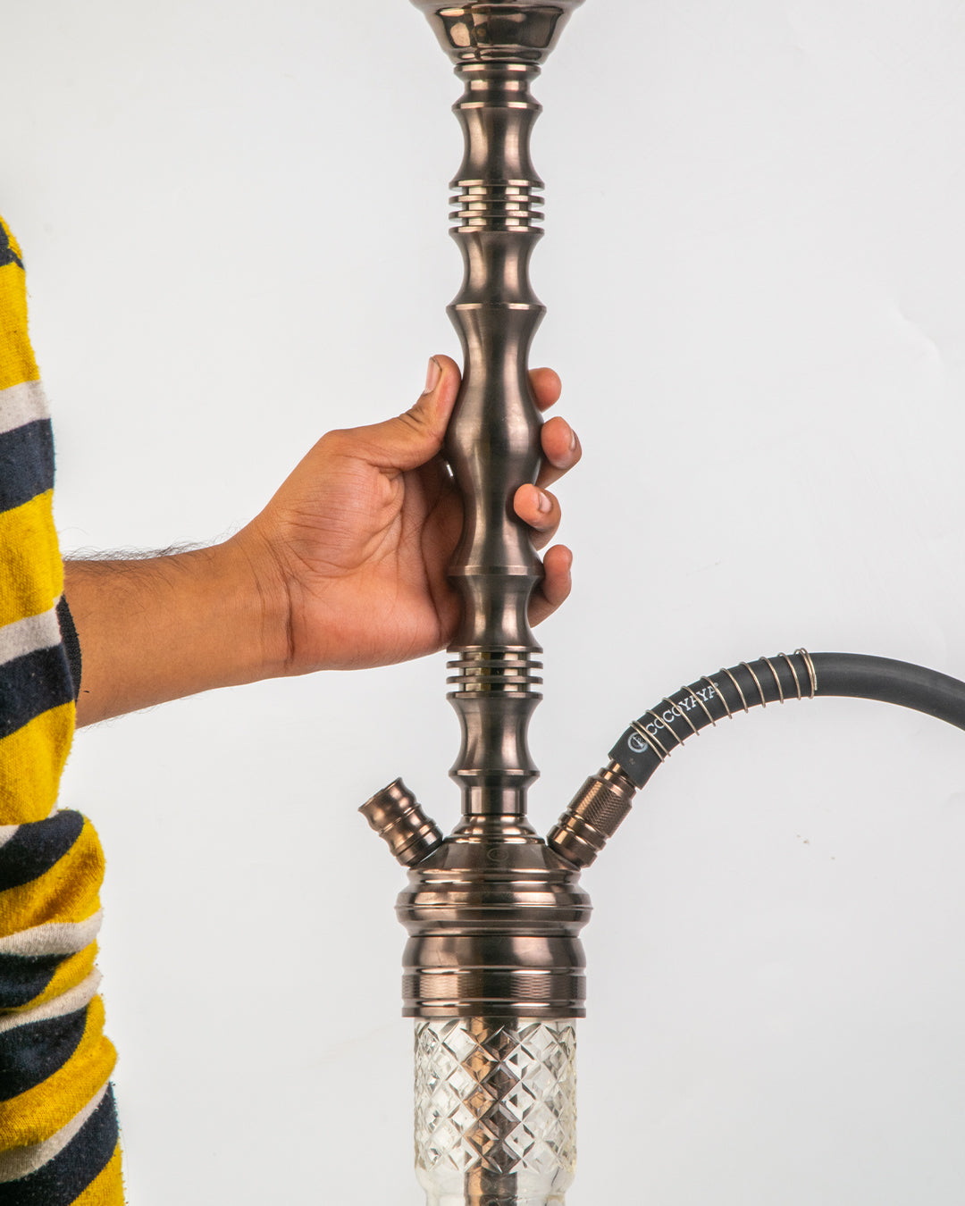 COCOYAYA Gamaliya Hookah - Bronze Stem / Transparent Base