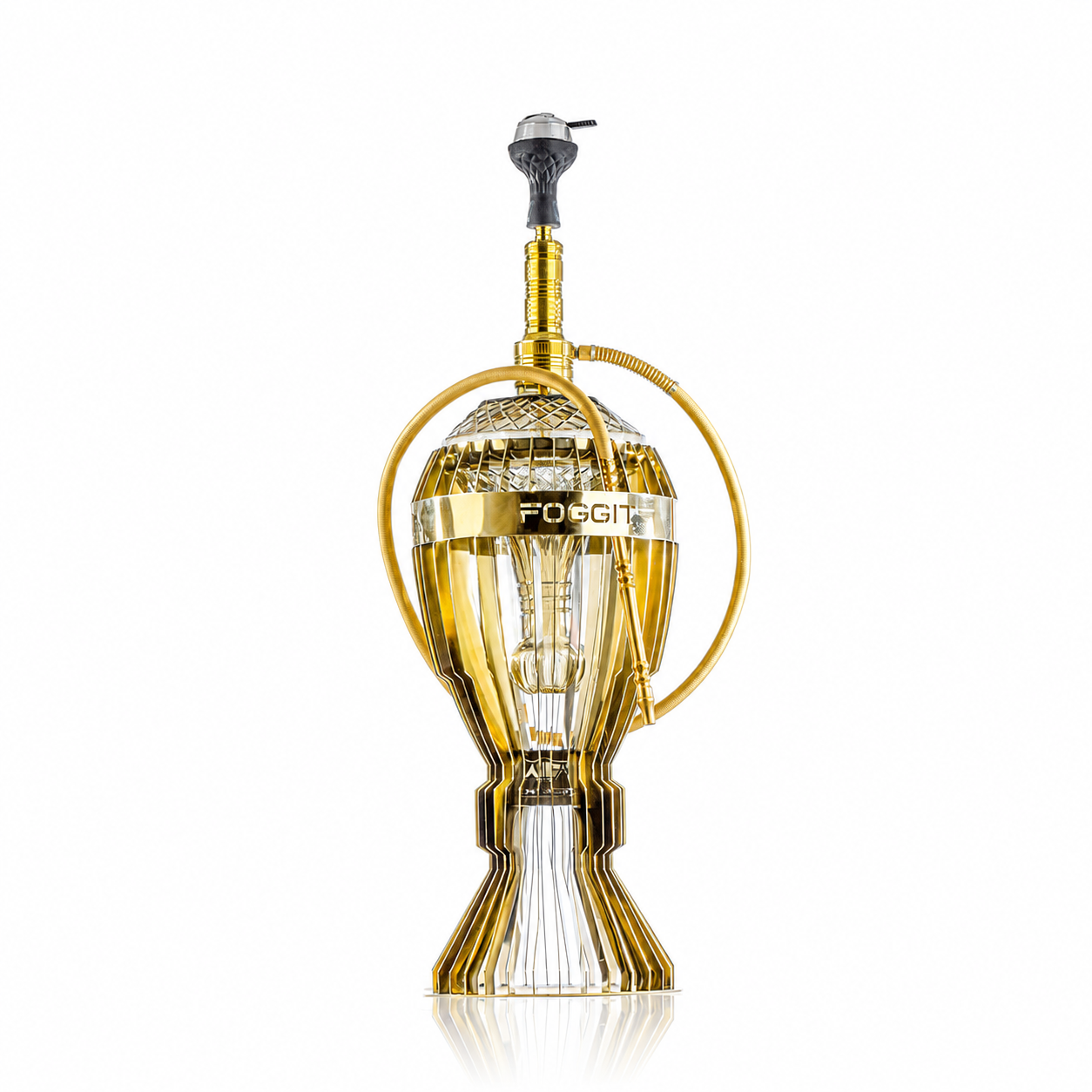 VG Foggit Gemini Hookah - Golden