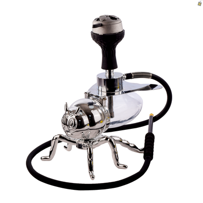 Giant Bee Hookah with LED Light - Silver