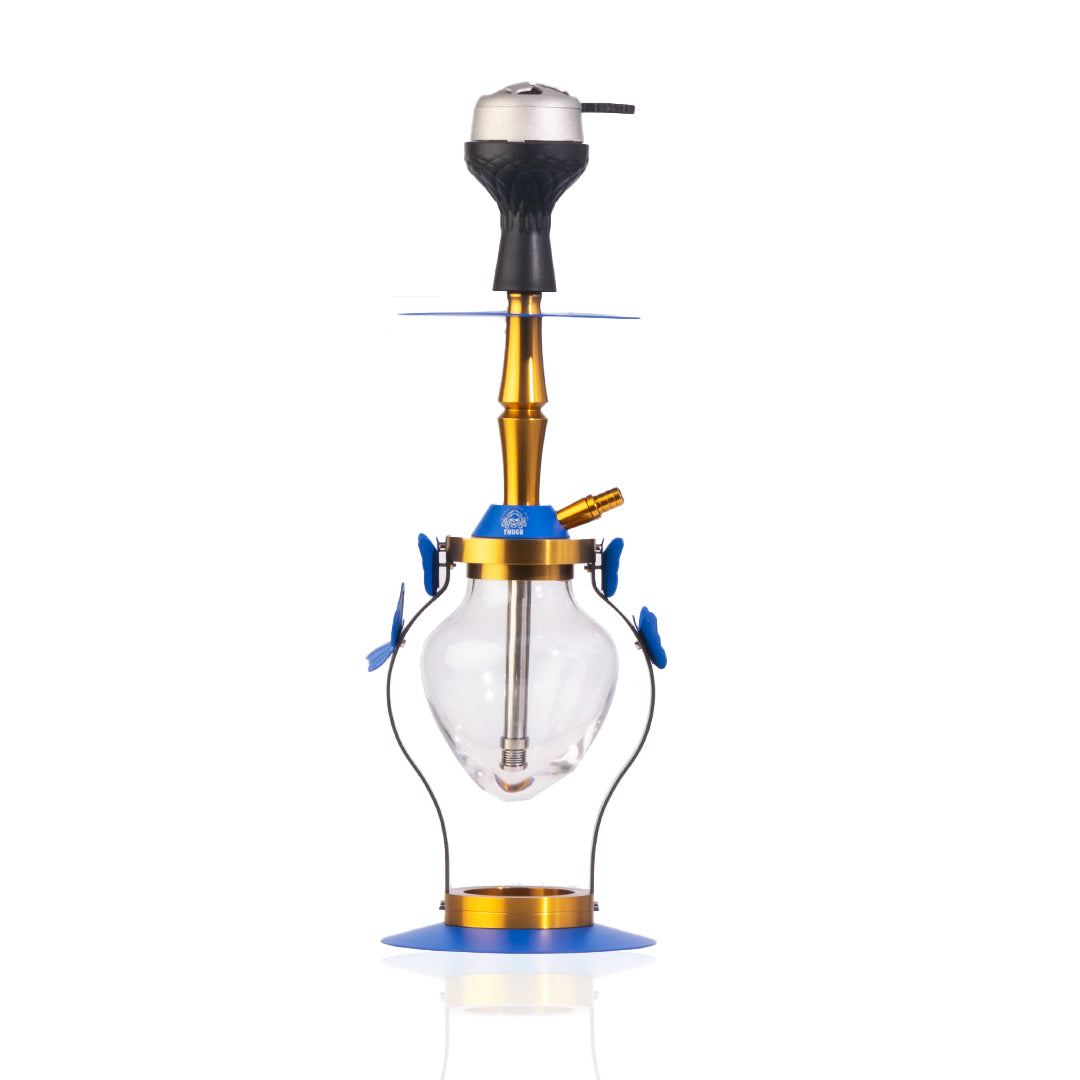 Glide Hookah (Designer) - Blue (Led Light with Remote)