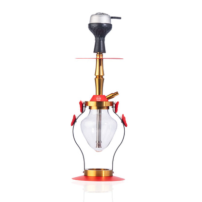 Glide Hookah (Designer) - Red (LED Light with Remote)