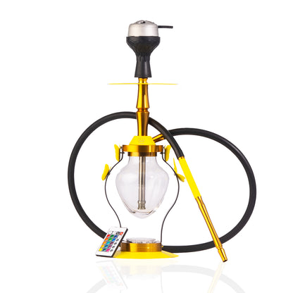 Glide Hookah (Designer) - Yellow (LED Light with Remote)