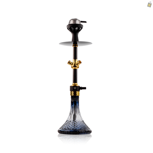 Glowing Gladiator Hookah with Bag - Gold