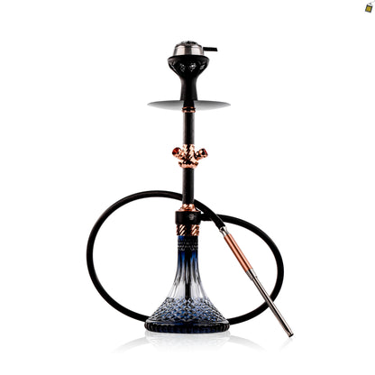 Glowing Gladiator Hookah with Bag - Rose Gold