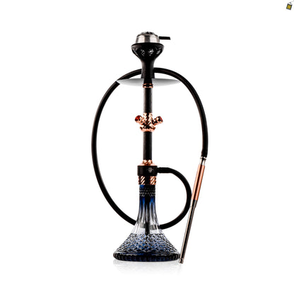 Glowing Gladiator Hookah with Bag - Rose Gold