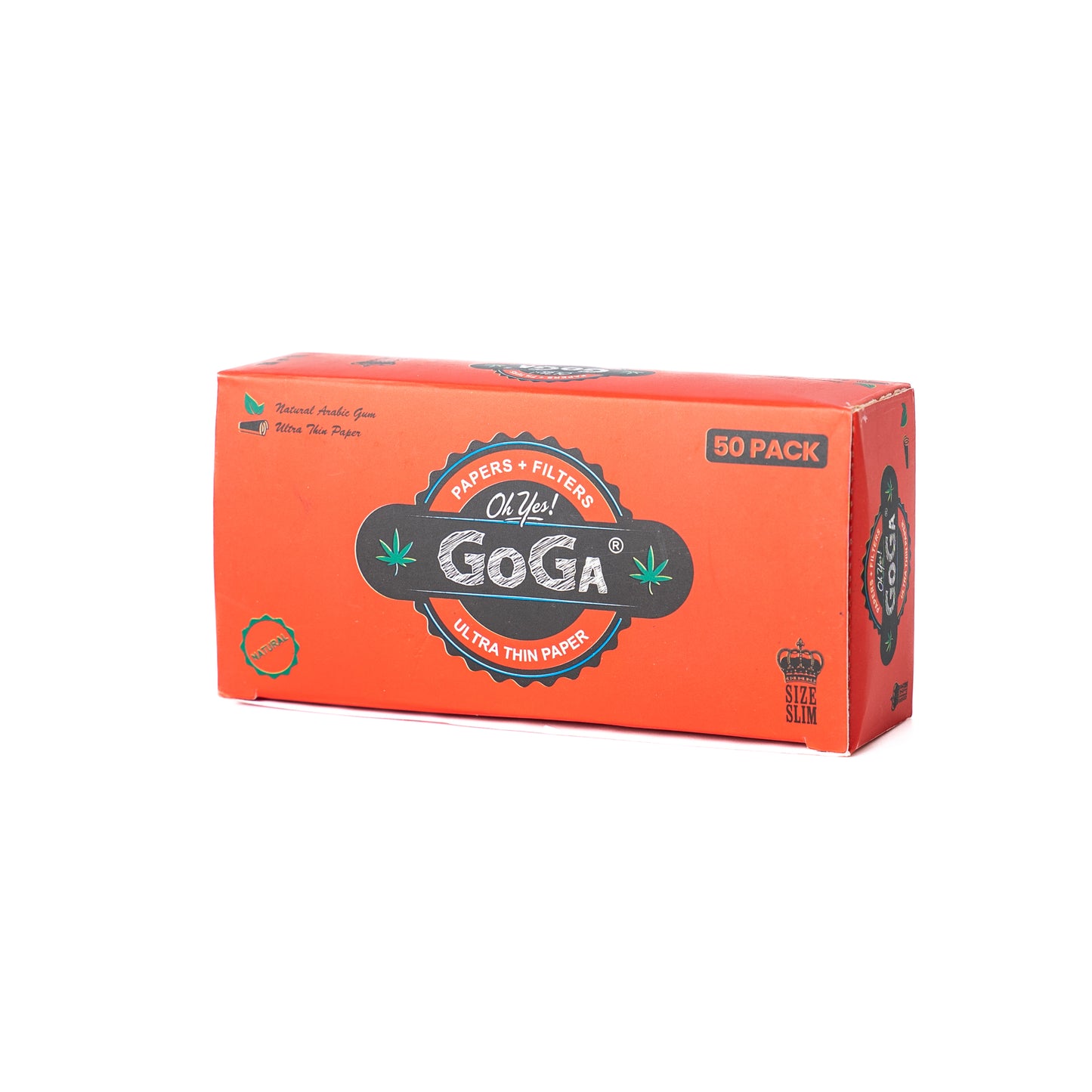 गोगा दिन में तीन बार सफेद धूम्रपान कागज - 50 पैक